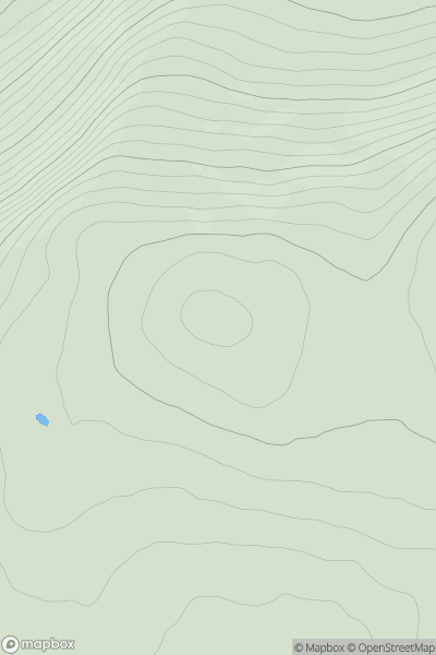 Thumbnail image for Bogha-cloiche West Top showing contour plot for surrounding peak