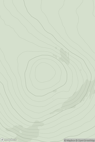 Thumbnail image for Meall nan Ruaig showing contour plot for surrounding peak