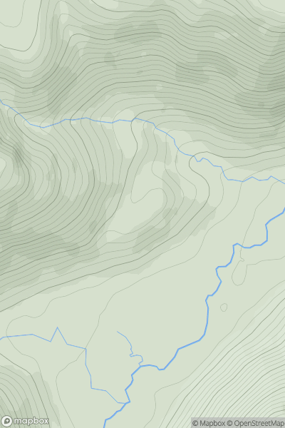 Thumbnail image for Sidhean Coire an Dubh-chadha showing contour plot for surrounding peak