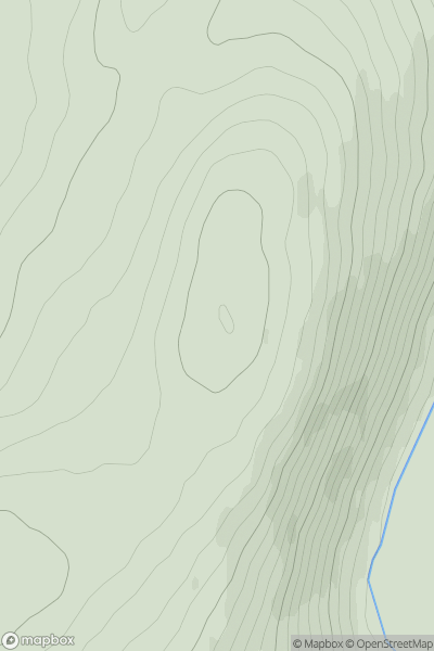 Thumbnail image for Creag Mhic an t-Saoir showing contour plot for surrounding peak