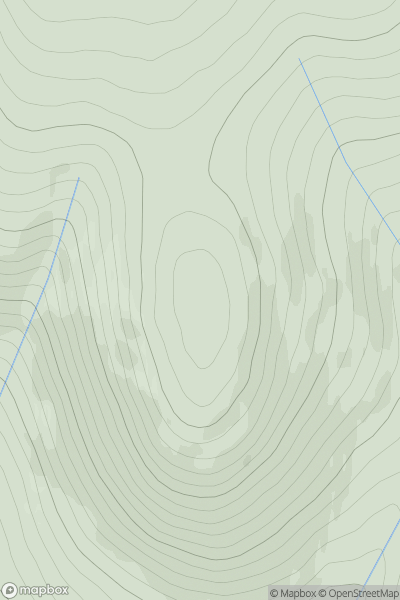 Thumbnail image for Carn Greannach showing contour plot for surrounding peak