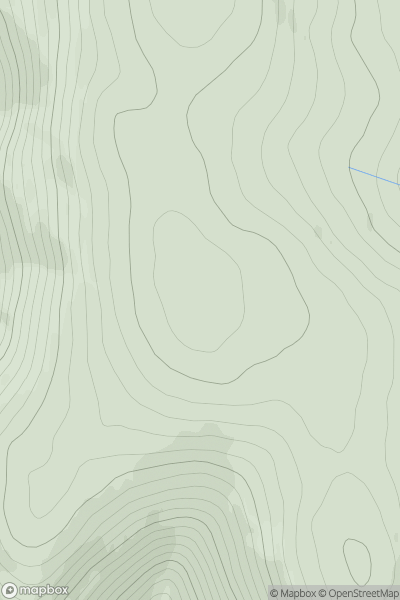 Thumbnail image for Braigh Clais Daimh showing contour plot for surrounding peak