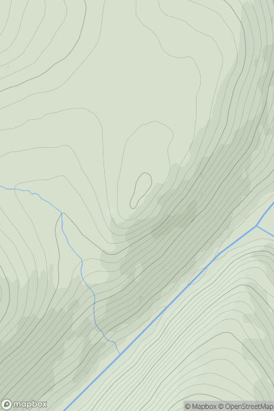 Thumbnail image for Dun Beag showing contour plot for surrounding peak