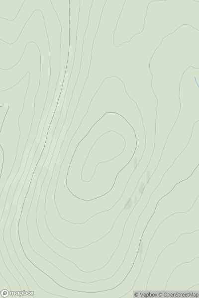 Thumbnail image for Meall na Maoile showing contour plot for surrounding peak