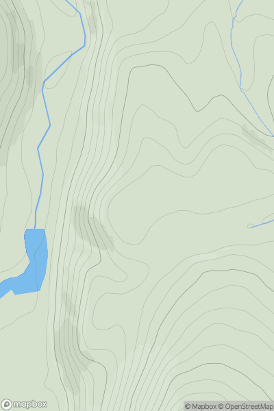 Thumbnail image for Bruach Dubh showing contour plot for surrounding peak