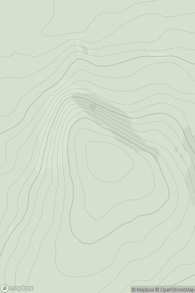 Thumbnail image for Creag na Sroine showing contour plot for surrounding peak