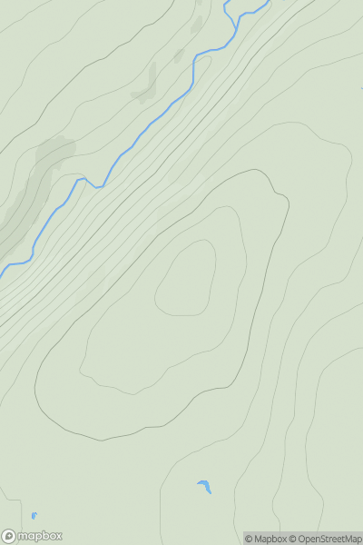 Thumbnail image for Carn a' Chullaich showing contour plot for surrounding peak