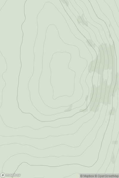 Thumbnail image for Creag Bhagailteach showing contour plot for surrounding peak