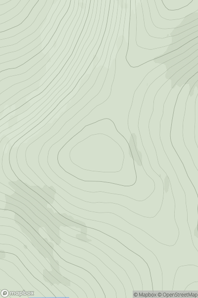 Thumbnail image for Morrone South Top showing contour plot for surrounding peak
