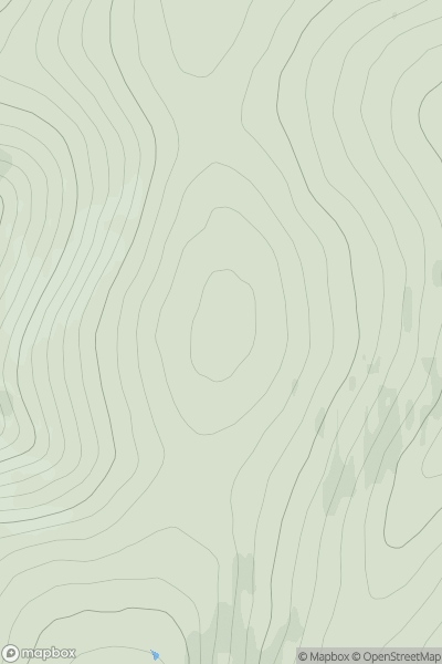 Thumbnail image for Geal Charn North Top showing contour plot for surrounding peak