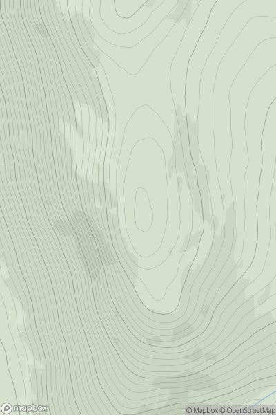 Thumbnail image for Creag Lamhaich showing contour plot for surrounding peak