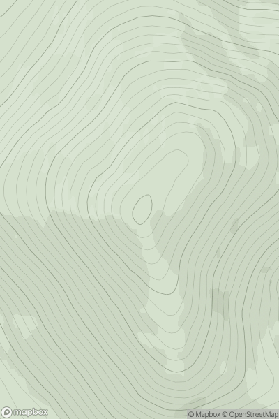 Thumbnail image for Meall a' Bhuachaille showing contour plot for surrounding peak