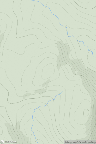 Thumbnail image for Gurlet North Top showing contour plot for surrounding peak