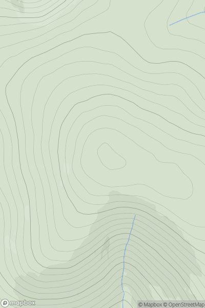 Thumbnail image for Carn Ealasaid showing contour plot for surrounding peak