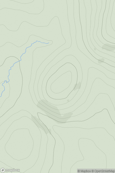 Thumbnail image for Cnoc Meadhon showing contour plot for surrounding peak