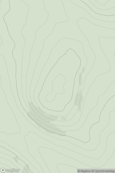 Thumbnail image for Blar Achaidh showing contour plot for surrounding peak