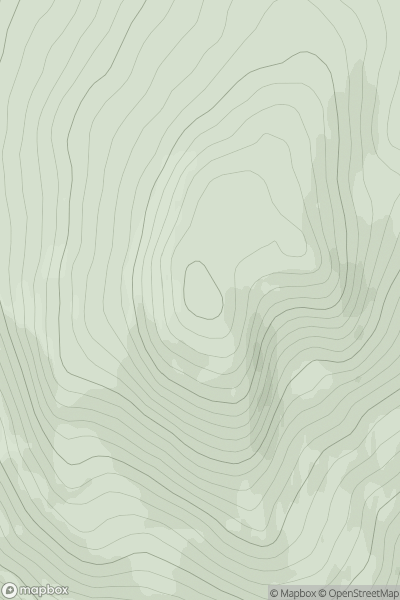 Thumbnail image for Creag Eallaich showing contour plot for surrounding peak