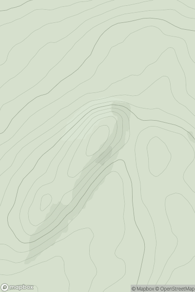 Thumbnail image for Sgorr Gorm showing contour plot for surrounding peak