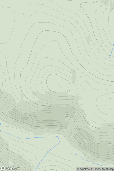 Thumbnail image for Cnap Chaochan Aitinn showing contour plot for surrounding peak