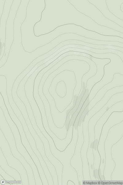 Thumbnail image for Creag an Lair showing contour plot for surrounding peak