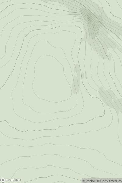 Thumbnail image for Kindrogan Hill showing contour plot for surrounding peak