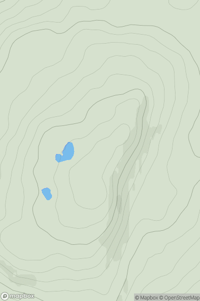 Thumbnail image for Creag nan Ceard showing contour plot for surrounding peak