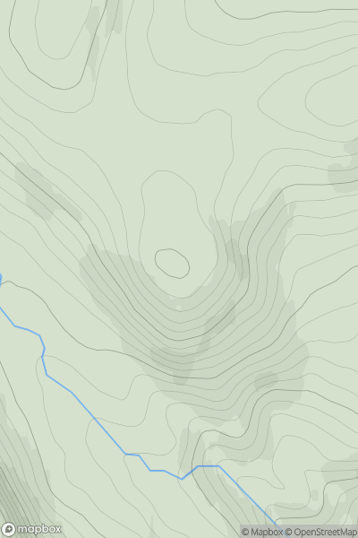 Thumbnail image for Cairn Lunkard showing contour plot for surrounding peak
