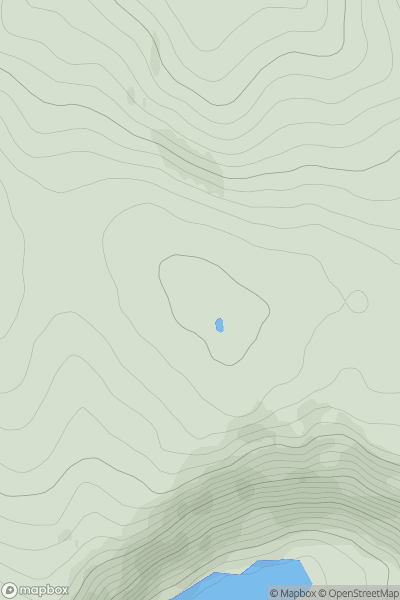 Thumbnail image for Craigs of Loch Wharral showing contour plot for surrounding peak