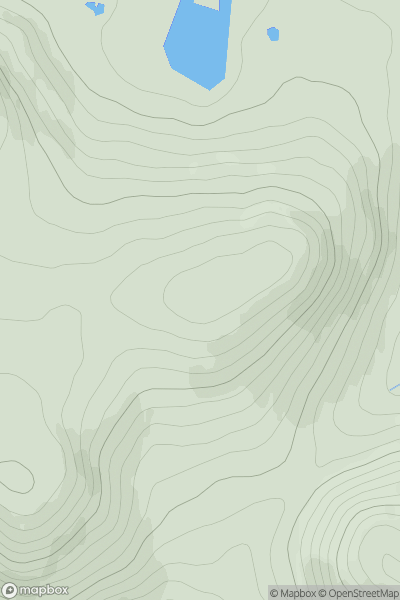 Thumbnail image for Craigs of Loch Esk showing contour plot for surrounding peak