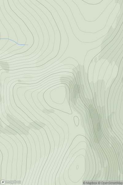 Thumbnail image for Creag na Dearcaige showing contour plot for surrounding peak