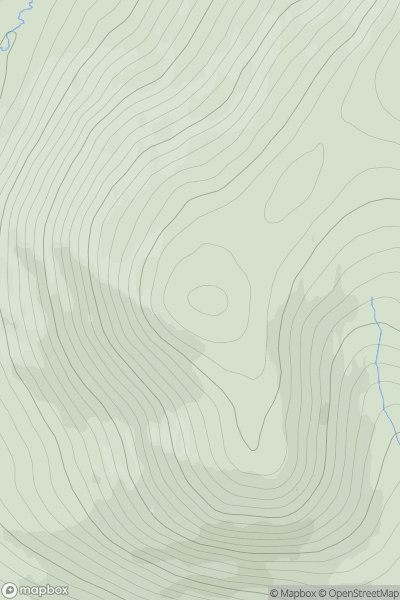 Thumbnail image for Craigenloch Hill showing contour plot for surrounding peak