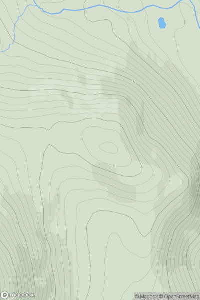 Thumbnail image for Cairn Doos showing contour plot for surrounding peak