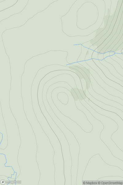 Thumbnail image for Little Conachcraig showing contour plot for surrounding peak