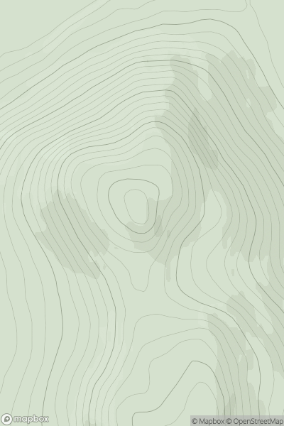 Thumbnail image for Creag nam Ban showing contour plot for surrounding peak