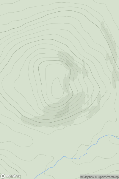 Thumbnail image for Ripe Hill showing contour plot for surrounding peak