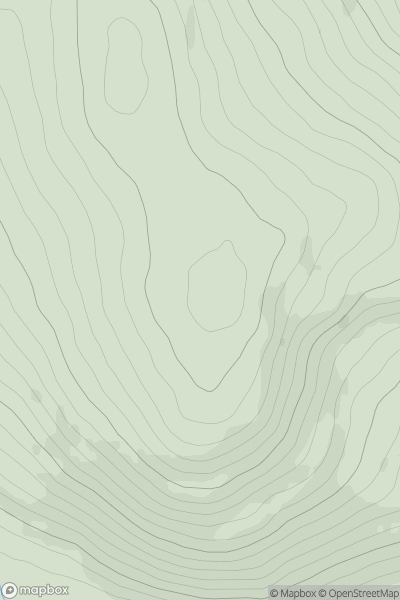 Thumbnail image for Carn an Fhidhleir showing contour plot for surrounding peak