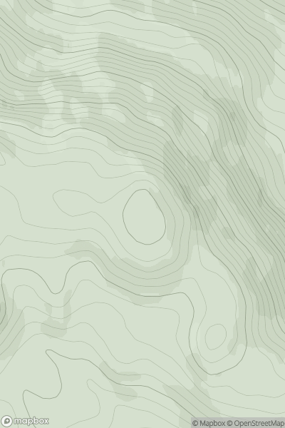 Thumbnail image for Meall Gainmheich showing contour plot for surrounding peak