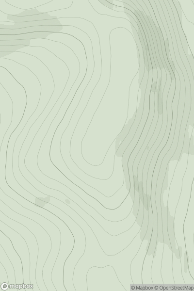 Thumbnail image for Craigs of Lethnot showing contour plot for surrounding peak