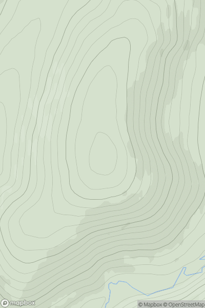 Thumbnail image for Cuilt Hill showing contour plot for surrounding peak