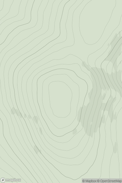 Thumbnail image for Benscravie showing contour plot for surrounding peak