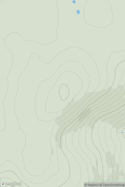 Thumbnail image for Carn Glas-choire showing contour plot for surrounding peak