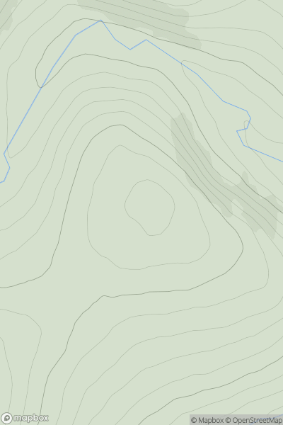 Thumbnail image for Easter Watery Knowe showing contour plot for surrounding peak