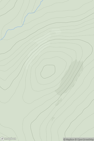 Thumbnail image for Knockie Branar showing contour plot for surrounding peak