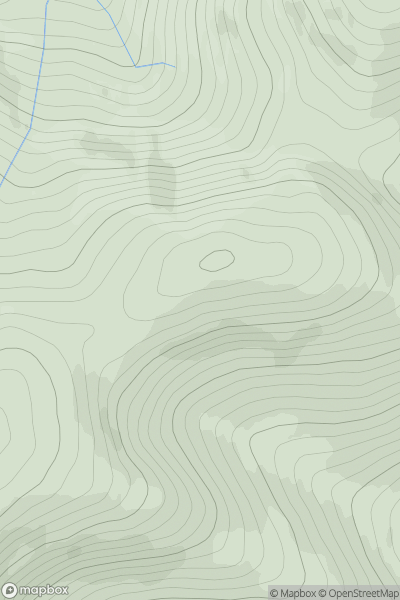 Thumbnail image for Craigangower showing contour plot for surrounding peak