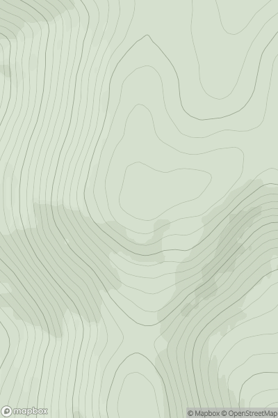 Thumbnail image for Craigancash showing contour plot for surrounding peak