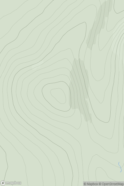 Thumbnail image for Cul nan Gad (The Cairns) showing contour plot for surrounding peak