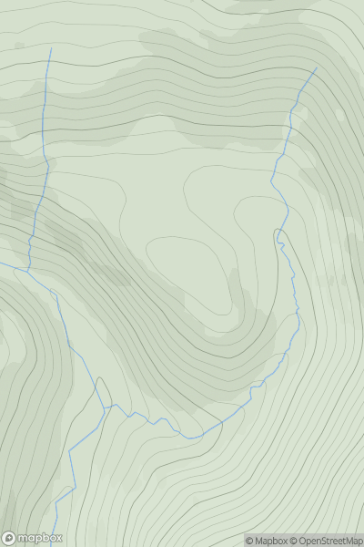 Thumbnail image for Craig of Camlet showing contour plot for surrounding peak