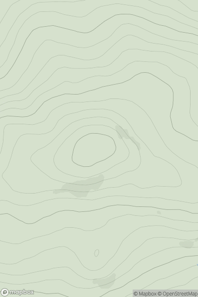 Thumbnail image for Tom's Cairn showing contour plot for surrounding peak