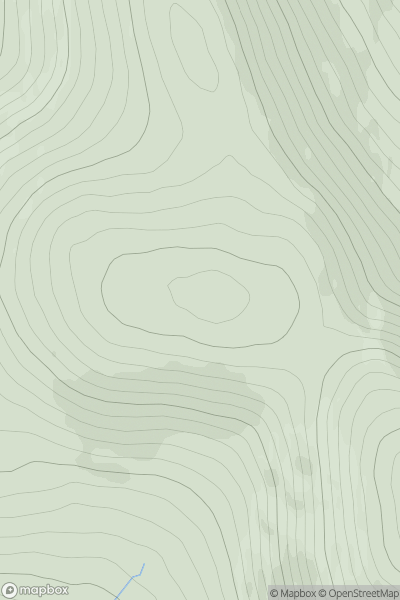 Thumbnail image for Carn Ban Beag showing contour plot for surrounding peak