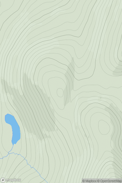 Thumbnail image for Carn Lochan na Beinne showing contour plot for surrounding peak